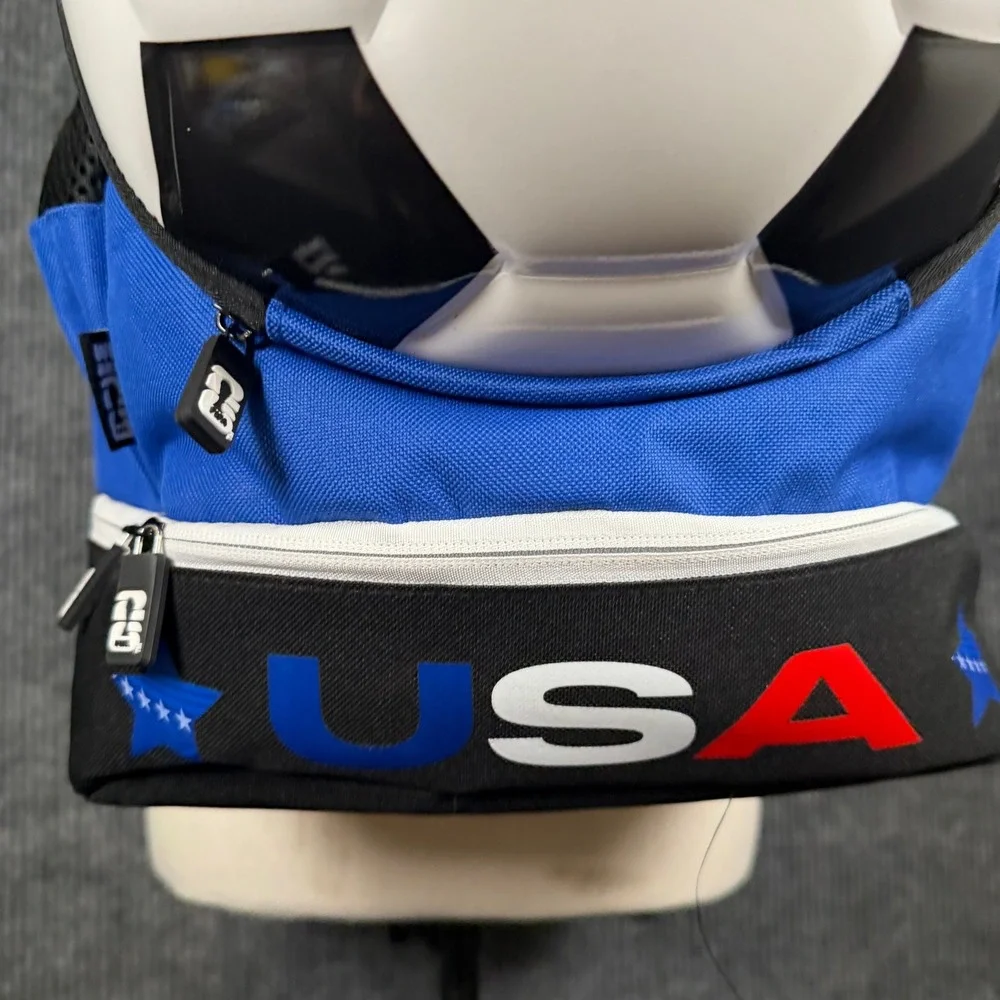 FIFA World Cup 2026 Soccer Backpack USA Blue NEW Ball Carrier Bag Cleat Pocket